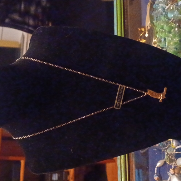 Adorable Cowboy boot 18 kt plated over silver 18 inch. - Picture 2 of 4